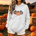 thumbnail image 6 of TKLPEHG Thanksgiving Sweatshirts for Women Fashion Long Sleeve Hoodies with Pocket Cute Pumpkin Graphic Fall Tops Hooded Drawstring Casual Pullover (White,XXL), 6 of 6