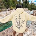 thumbnail image 5 of YAYUBA Women's Graphic Hoodies Japanese Hoodie Top Oversized Long Sleeve Anime Pullovers Sweatshirts, XL, Beige, 5 of 7