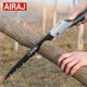 thumbnail image 1 of AIRAJ-Sierra plegable para carpintería, multifunción, para cortar madera, afilado, para acampar, jardín, podar, cortar árboles, cuchillo de mano, 1 of 3