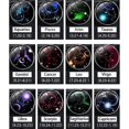 thumbnail image 5 of Collar con colgante luminoso de acero inoxidable SBSGV con luna creciente y doce signos del zodiaco que brillan en la oscuridad, Virgo, 5 of 5