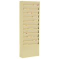 Hanging File Folder Rack with 11 Tiered Pockets Tan Steel Office ...