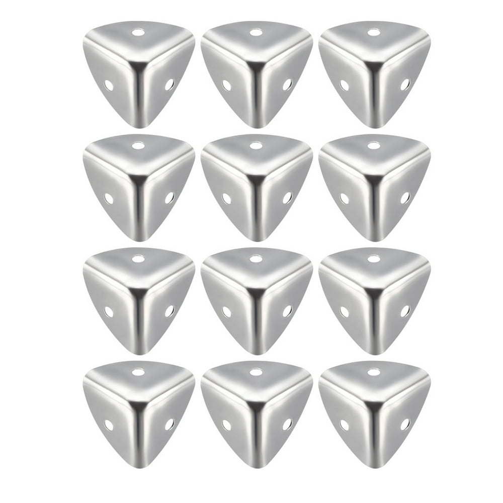 Metal Box Corner Protectors Edge Guard Protector 25 x 25 x 25mm Silver