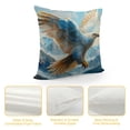 thumbnail image 4 of Orinice Bird Wings Mountains Graphic Decorative Cushion Throw Pillow Cover for Home Couch Living Room Bed Sofa Square Printed on Both Sides 1PC 12x12in, 4 of 5