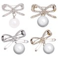 thumbnail image 4 of 4 Pcs Broches Nœud Papillon en Strass Broches en Alliage Durables, 4 of 7