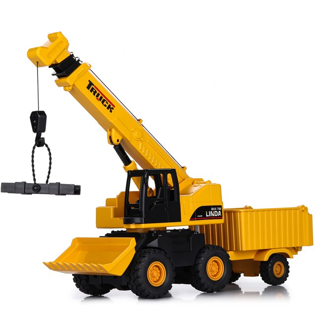 Camiones de juguete Crane SASBSC 3 en 1 para niños mayores de 3 años con efectos de sonido