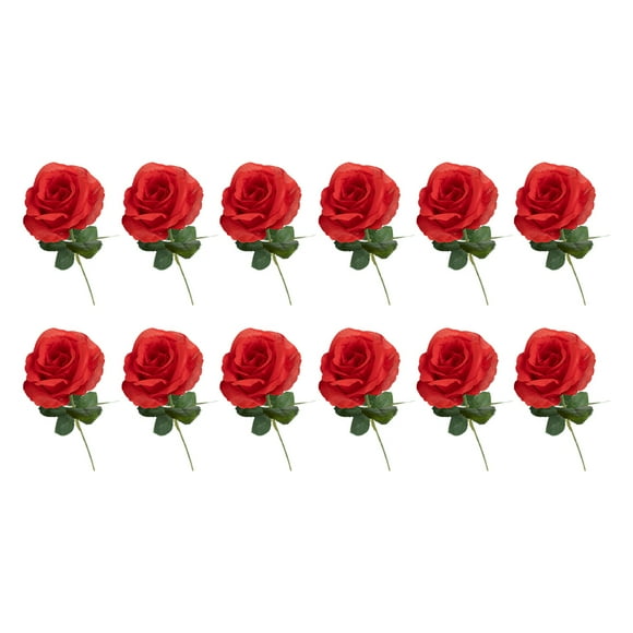 Toystoory Pétalos de rosa artificiales a granel de 12 piezas para decoraciones de fiesta de boda flores de imitación Flores artificiales