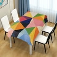 thumbnail image 4 of Yayeee Tablecloths 60" x 120" Rectangle Wrinkle Resistant Party Table Cover, Minimalist Triangles, 4 of 8