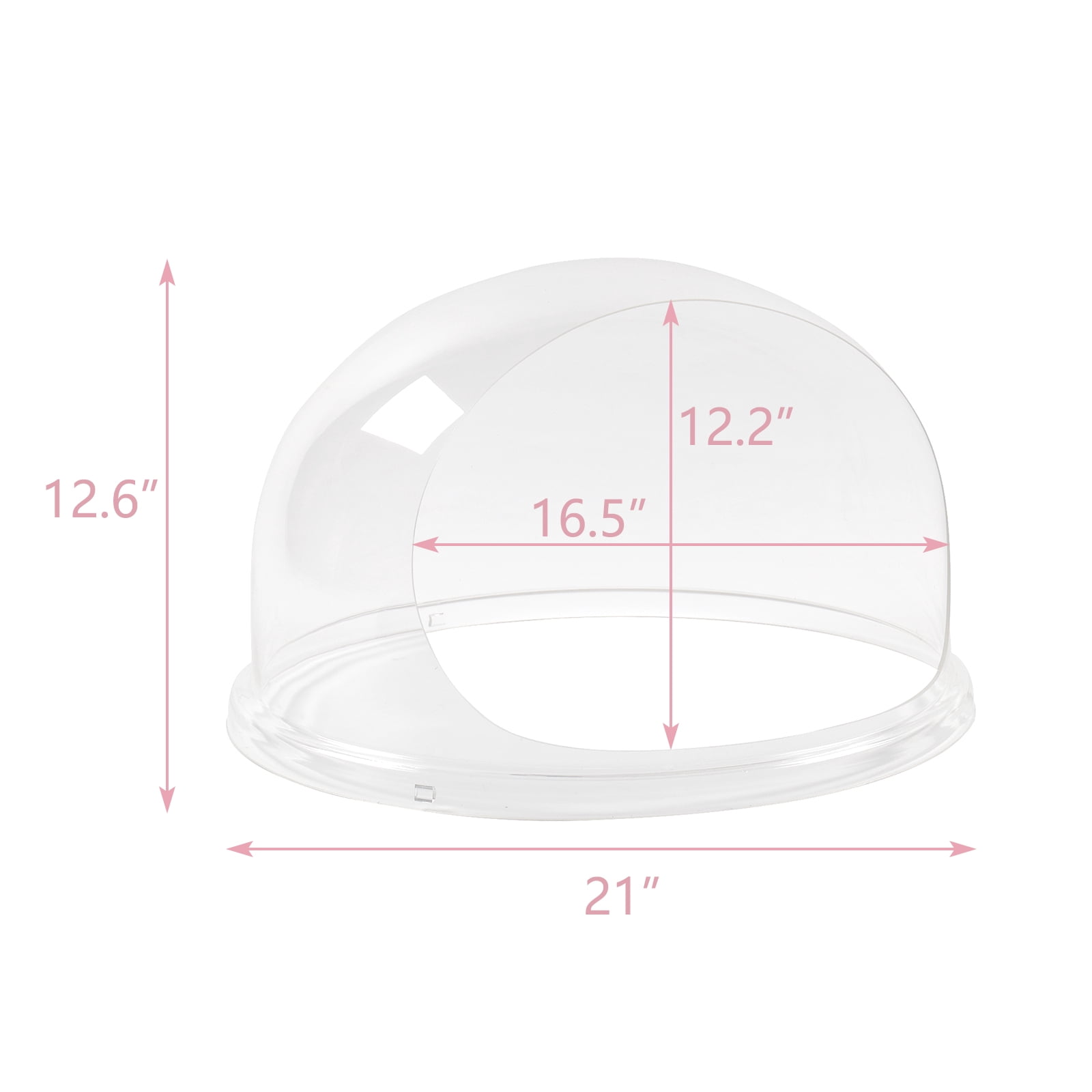 ROVSUN Acrylic Cotton Candy Machine Cover 21 Inch, Dome Bubble Shield for Commercial Candy Floss Maker Machine Clear