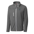 thumbnail image 2 of Men's Cutter & Buck  Steel Gwinnett Stripers  Clique Telemark Eco Stretch Softshell Full-Zip Jacket, 2 of 3