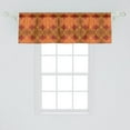 thumbnail image 2 of Ambesonne Victorian Window Valance, Flower Medieval Tones, 54" X 18", Mustard Orange, 2 of 3