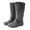 Grey, variant on XIMIN Women’s Fashion Mid-Calf Rain Boots Slip-Resistant Outsoles Durable Flexible PVC Boots Outdoor Anti-Slip Waterproof Platform Height Increasing Heel Shoes