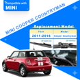 thumbnail image 2 of HAHDAXIA RAINTOK Windshield Wiper Blades Replacement for Mini Cooper Countryman 2011 2012 2013 2014 2015 2016 Original Factory Quality Front Rear Wipers Blade Set for My Car - 20" 19" 10" (Pa, 2 of 7