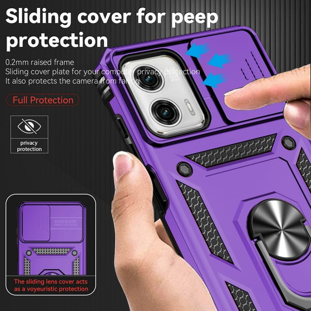 for Motorola Moto G Play 4G 2024 Rugged Phone Case with Sliding