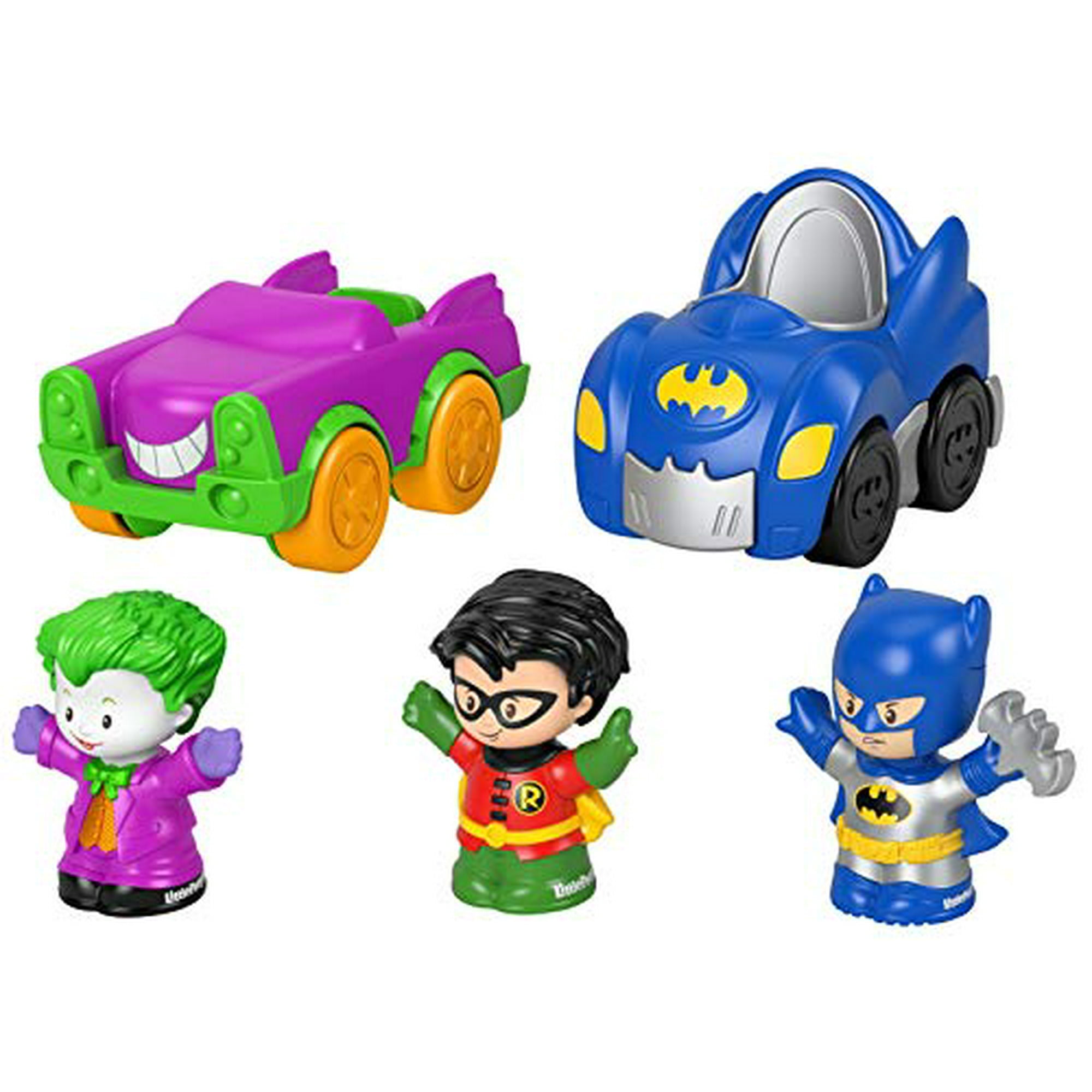 Fisher Price Little People DC Super Friends Crime Fighting Gift Set Batman Toy Vehicle and Figure Gift Set for Toddlers and Preschool Kids Ages 1