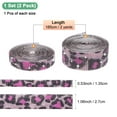thumbnail image 3 of Uxcell 2-Roll Crystal Rhinestone Ribbon,0.5/1.1 Inch x 2 Yards for DIY Necklace[Pink Leopard Print], 3 of 6