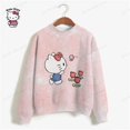 thumbnail image 3 of Sudadera con estampado de gran tamaño para mujer, sudadera holgada de estilo anime de otoño 2024, sudaderas con capucha de alta calidad con estampado de Hello Kitty para niña, 3 of 5