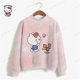 thumbnail image 3 of Sudadera con estampado de gran tamaño para mujer, sudadera holgada de estilo anime de otoño 2024, sudaderas con capucha de alta calidad con estampado de Hello Kitty para niña, 3 of 5