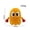 Orange acne, variant on PAC-MAN Plush Toy, A Creative Gaming Merchandise Soft Toy Figurine