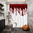 thumbnail image 3 of Shower Curtains for Bathroom-60"x72",Halloween Pattern Waterproof Bath Curtain Grommet Shower Curtain Set with Hooks, 3 of 9