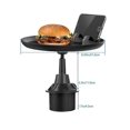 thumbnail image 3 of Car Food Cup Holder Tray Adjustable Car Tray Table Swivel Arm, 3 of 4
