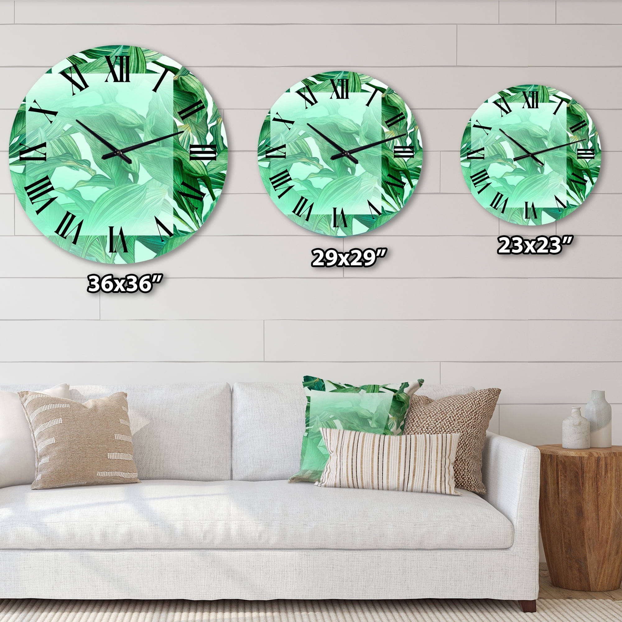 Designart 1 in Quartz Coastal Wall Clock