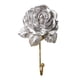 thumbnail image 1 of Gancho de rosa para vestido, sombrero, abrigo, gancho de pared europeo, decoración de pared, llavero Plata, 1 of 9