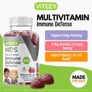VITEEY Kids Multivitamin Gummies with Probiotics, Immune Support, Berry Flavor, 60 Ct