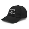 thumbnail image 3 of Ruffler Of Feathers Distressed Dad Hat Annoying Friend Gift Hat (Black), 3 of 6