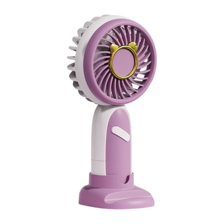 Portable Fan Handheld Mini Fan USB Rechargeable Colorful Light Portable Fan for Travel Outdoor Use