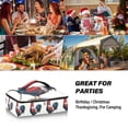 thumbnail image 7 of Iauyy Casserole Carrier for Hot Food Insulated Casserole Travel Carry Bag with Lid Food Warmer Bag for Party/Picnic,Color Of The Rooster-a, 7 of 7