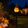 thumbnail image 4 of Halloween Decoration Indoor Outdoor Clearance Under $5.00! Thanksgiving Fall Decorations for Home, Halloween Pumpkin Solar Ground Stake, 4 of 5