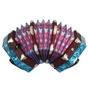 Ametoys Concertina Accordion 20 Button 40 Reed Anglo Style with Carrying Bag