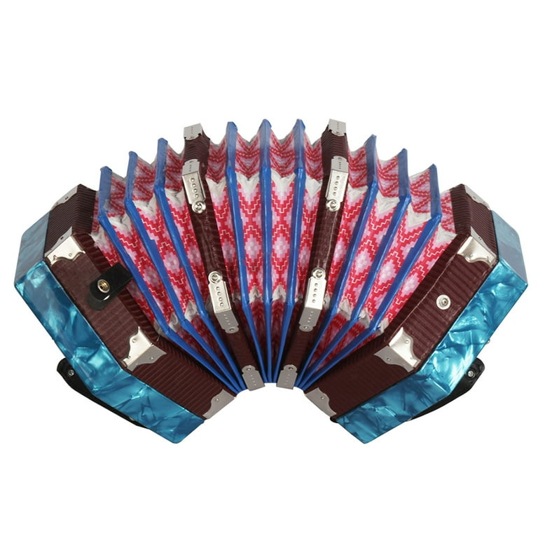Concertina Accordion 20 Button 40 Reed Anglo Style with Carrying Bag