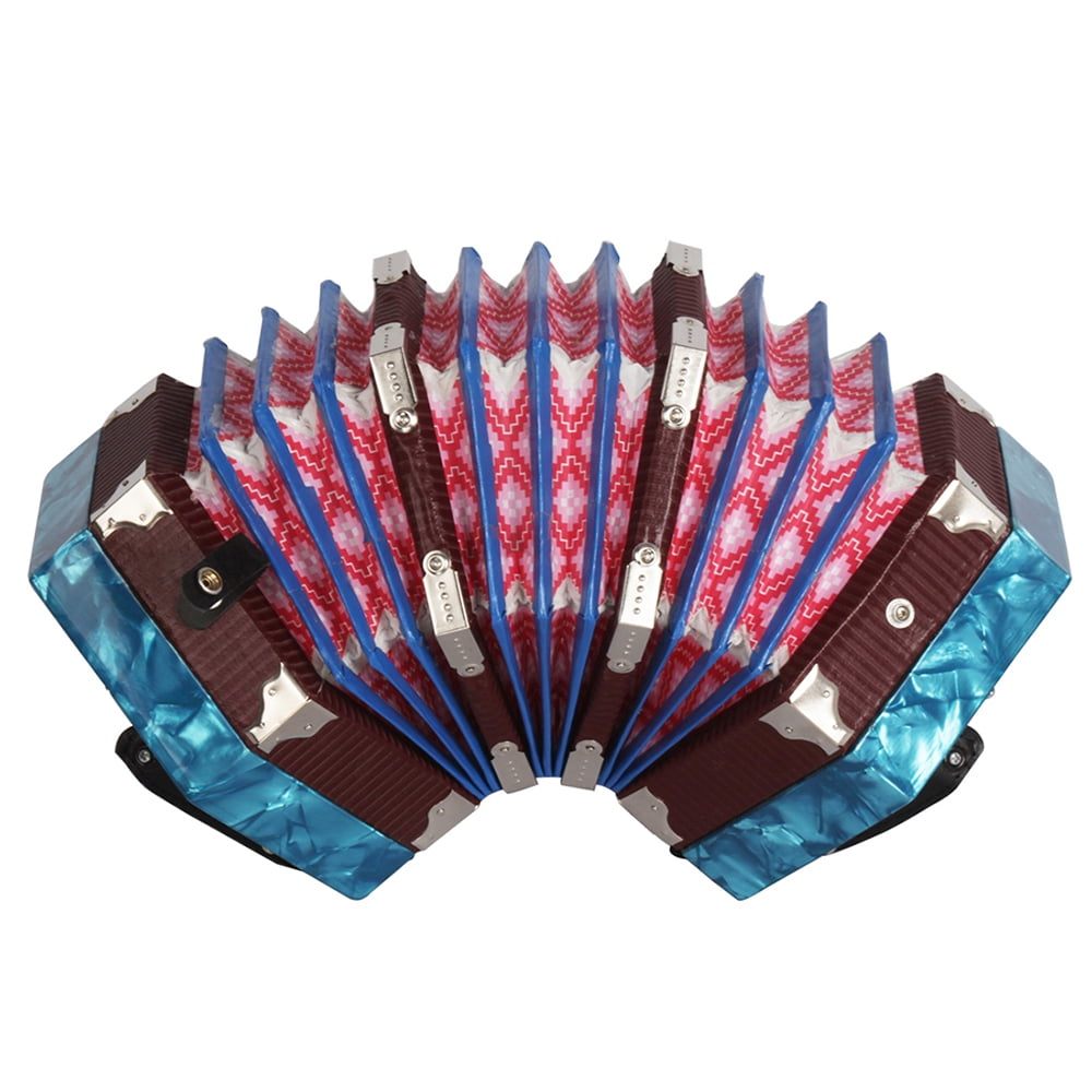 Concertina Accordion 20Button 40Reed Anglo Style with Carrying Bag