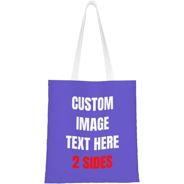 Custom Tote Bag Bags With Logo Personalized Custom Bags Shopping Bags Reusable Grocery Bags Bulk - Add Your Text Image