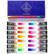 Paul Rubens Watercolor Paint 14 Vibrant Neon Colors Watercolor Paint Set, Opera Series 5ml Each Tube, Suitable for Watercolor Painting, Comic, Illustration, Art Paints