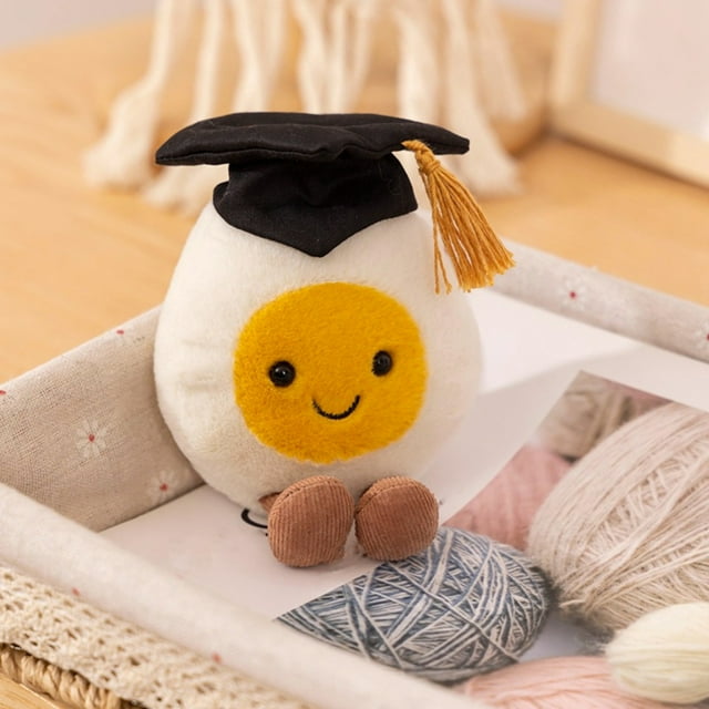 Jellycat Amuseables,Jellycat Stuffed Animals,Jellycat Egg Stuffed Animal Gift Plush, Egg Cute Soft Stuffed Animal Plush Gifts for Kids Baby Toddlers on Baby Shower(Yellow and White, 5.5inch)