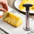 thumbnail image 2 of Cortador de piña, cortador de piña, pelador para descorazonar y cortar anillos para el hogar y la cocina (negro) oso de fresa Hogar, 2 of 4