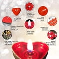 thumbnail image 4 of 50Pack Heart Shaped Tealight Candles(25x2 Layers),Romantic Love Unscented Tea Lights Candles,Dripless & Long Lasting Smokeless Mini Tealight Candles for Romantic Decor,Pool,Home,Wedding (Purple), 4 of 7