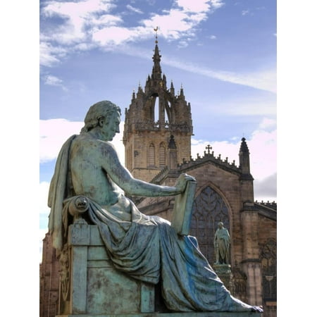 st giles cathedral with statue nearby royal mile edinburgh