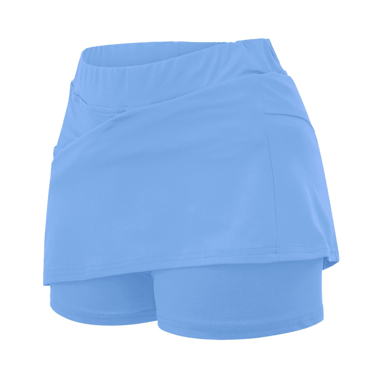 Jkety Mini Skirt for Women Pleated Drawstring High Waist Skater