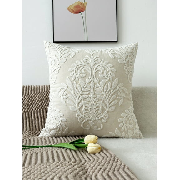 1pc, Exquisite Embroidery Practical Pillow Case Sofa Throw Pillow Cover Bedroom Home Decor