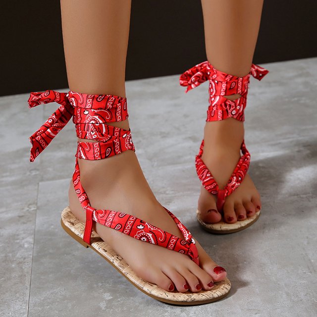 Sandalias de nuevo estilo Chanclas de mujer de gran tamaño con sandalias de mujer impresas Wmkox8yii shjk5234