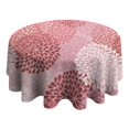thumbnail image 4 of Round Waterproof Tablecloth 60×60 Inch, Boho Style Reusable Indoor/Outdoor Durable Table Cover for Party Kitchen Dinner Room Decor, 4 of 6