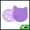 Purple, variant on Unique Bargains Cat Shape Makeup Brush Storage Cleaner Pink