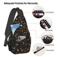 thumbnail image 3 of Lsque Casino Pattern Cross Chest Bag Diagonally – Premium Durable Front Chest Sling with Adjustable Padded Strap, High-Capacity Storage, 3 of 8