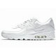 thumbnail image 2 of Nike Air Max 90 LTR Triple White Mens Size 6–15 US 100% Authentic Sneakers, 2 of 6