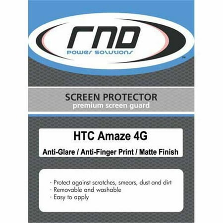 RND Accessories 3 Screen Protector Anti-Fingerprint & Anti-Glare With Lint Cleaning Cloths For HTC Amaze 4G- Matte