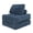 Blue, variant on PAPROOS Bean Bag Chair for Adults, Corduroy Bean Bag Lounger, Convertible Floor Sofa Bed, Comfy Lounge Chair with Back Support for Bedroom, Dorm, Game Room and Living Room, Camel