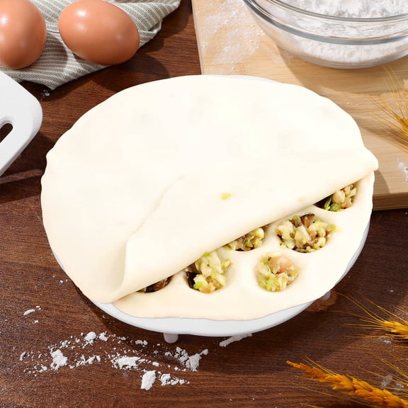 IBASETOY White Plastic Dumpling Mold Easy to Use Dumplings Maker Home Use